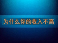 為什么你的收入不高，先看看自己有沒(méi)有努力再說(shuō)